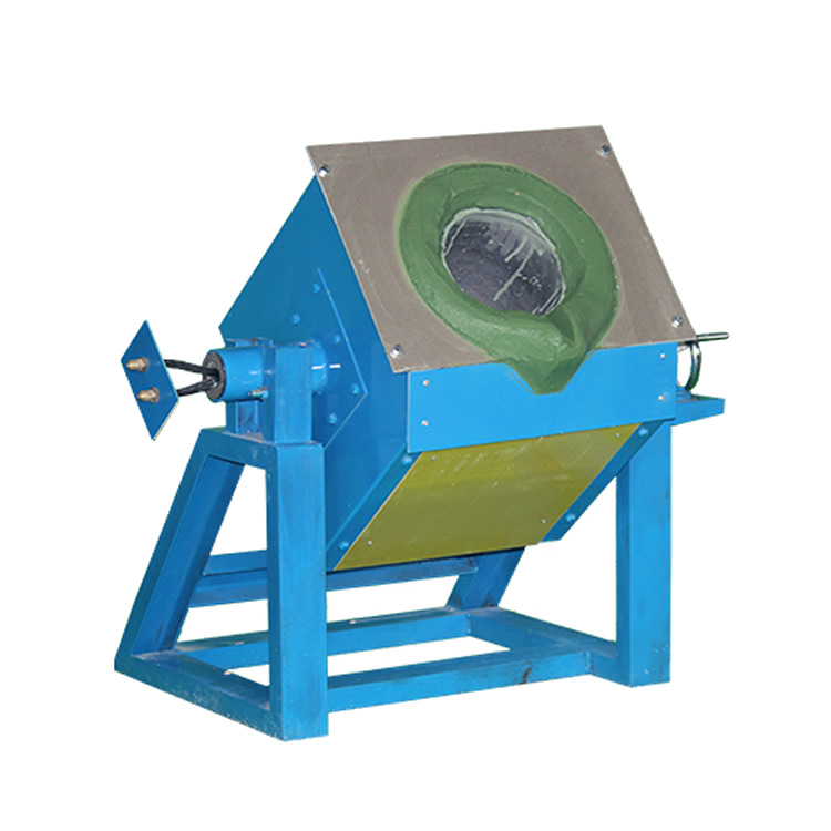  . 翻到式中频熔炼机JYP-RL15kw小型铝熔炼3~200KG